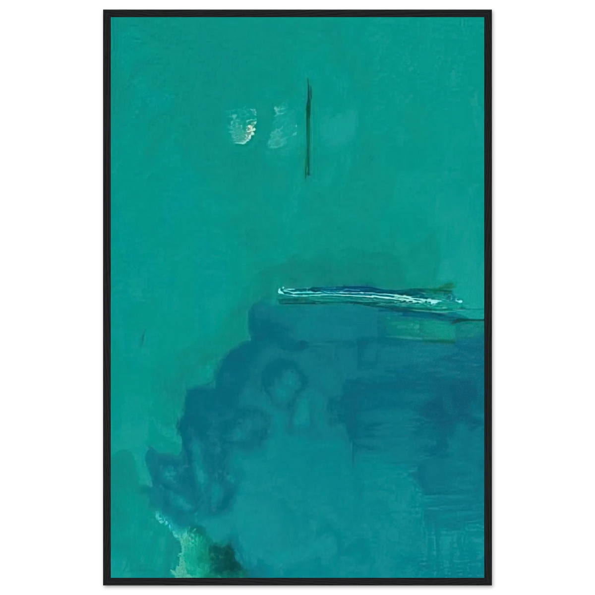 Contentment Island - 2004 Framed Poster | Helen Frankenthaler Framed Prints Wall Art | Frankenthaler Helen