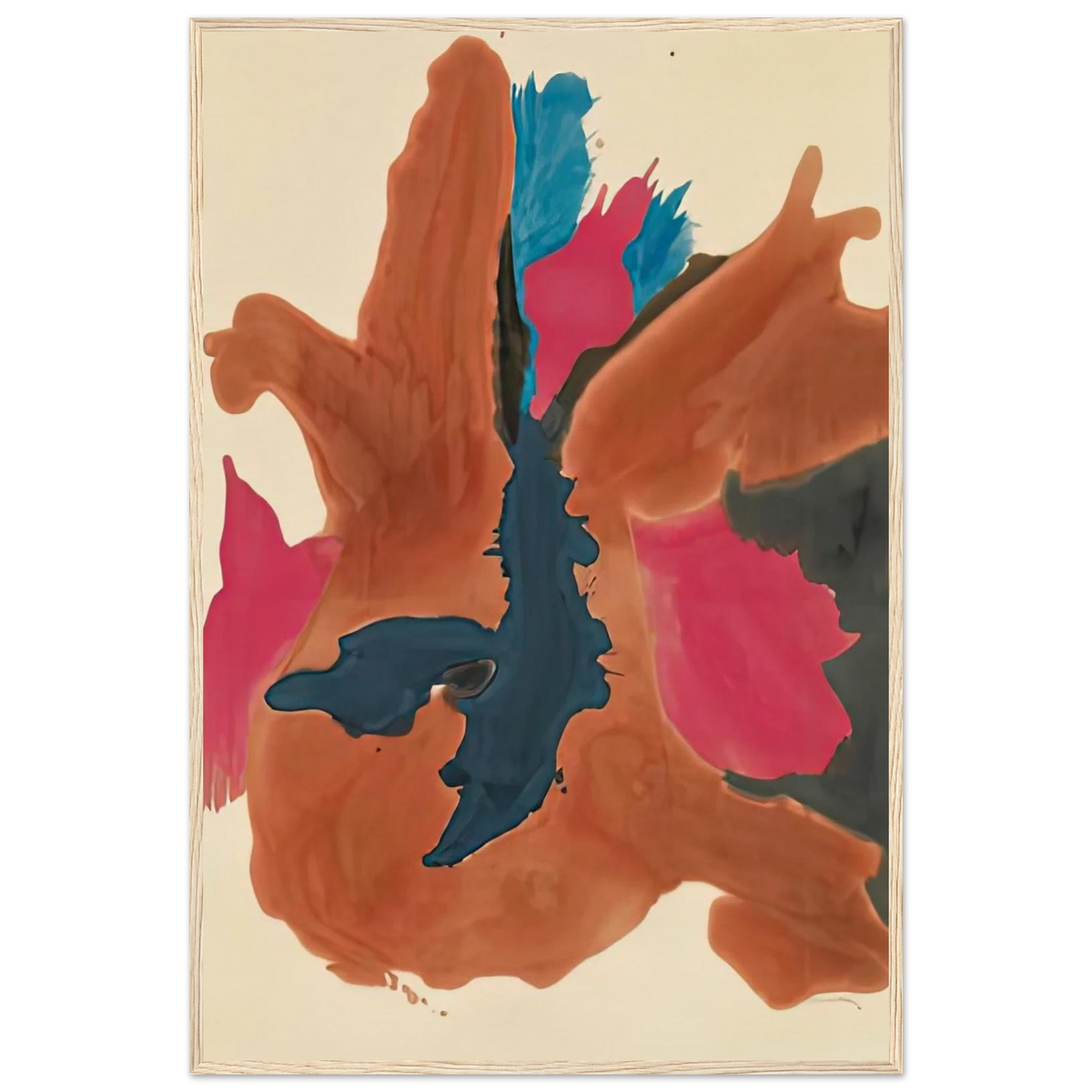 Pink Lady, 1963- Framed Poster | Helen Frankenthaler Framed Prints Wall Art | Frankenthaler Helen