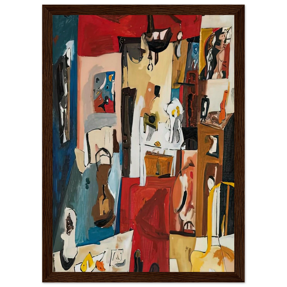 21st Street Studio, 1950- Framed Poster | Helen Frankenthaler Framed Prints Wall Art | Frankenthaler Helen