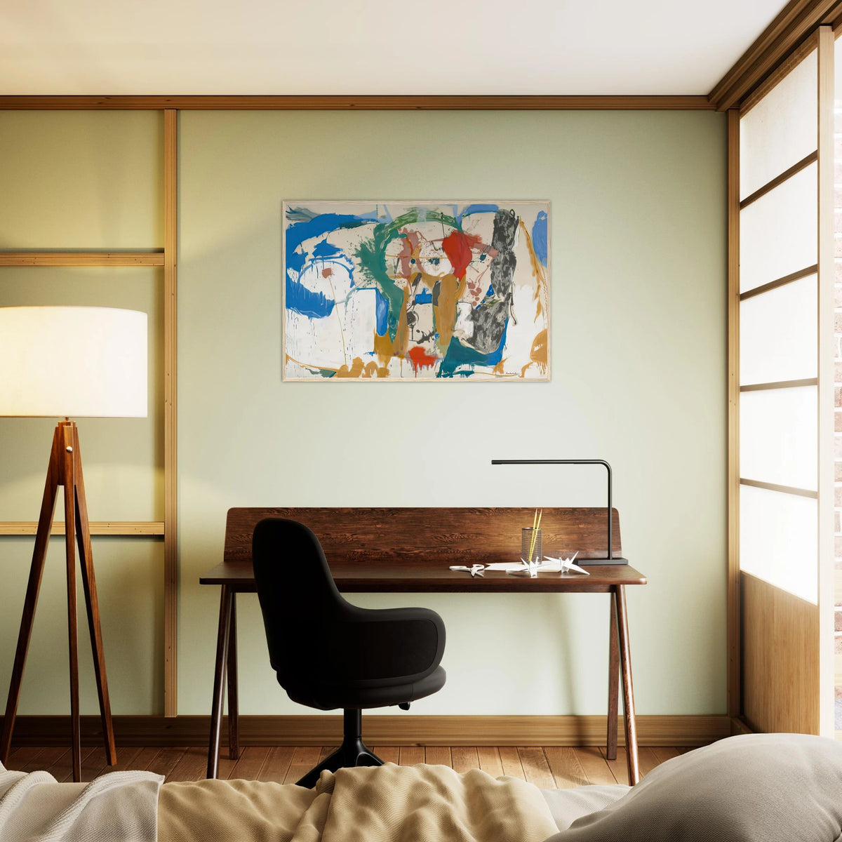 Madridscape, 1959- Framed Poster | Helen Frankenthaler Framed Prints Wall Art | Frankenthaler Helen