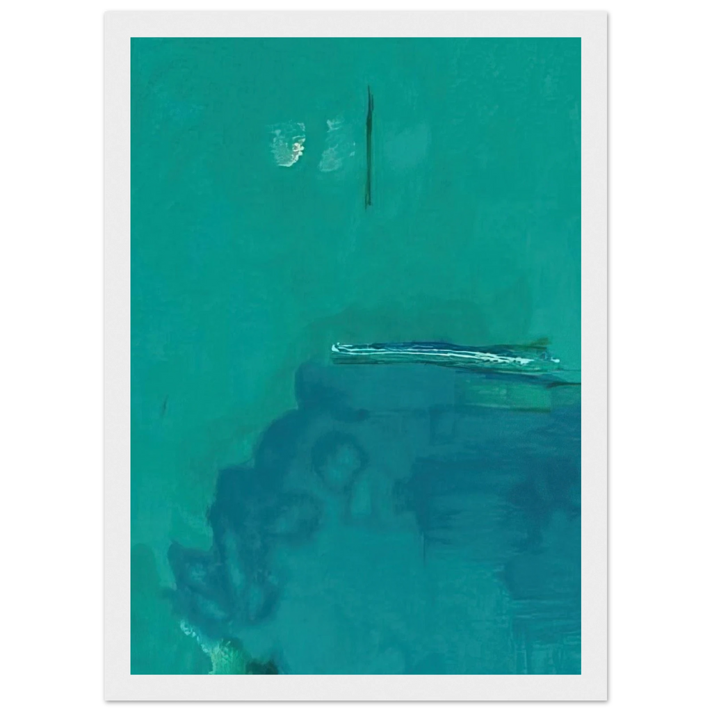 Contentment Island - 2004 Framed Poster | Helen Frankenthaler Framed Prints Wall Art | Frankenthaler Helen