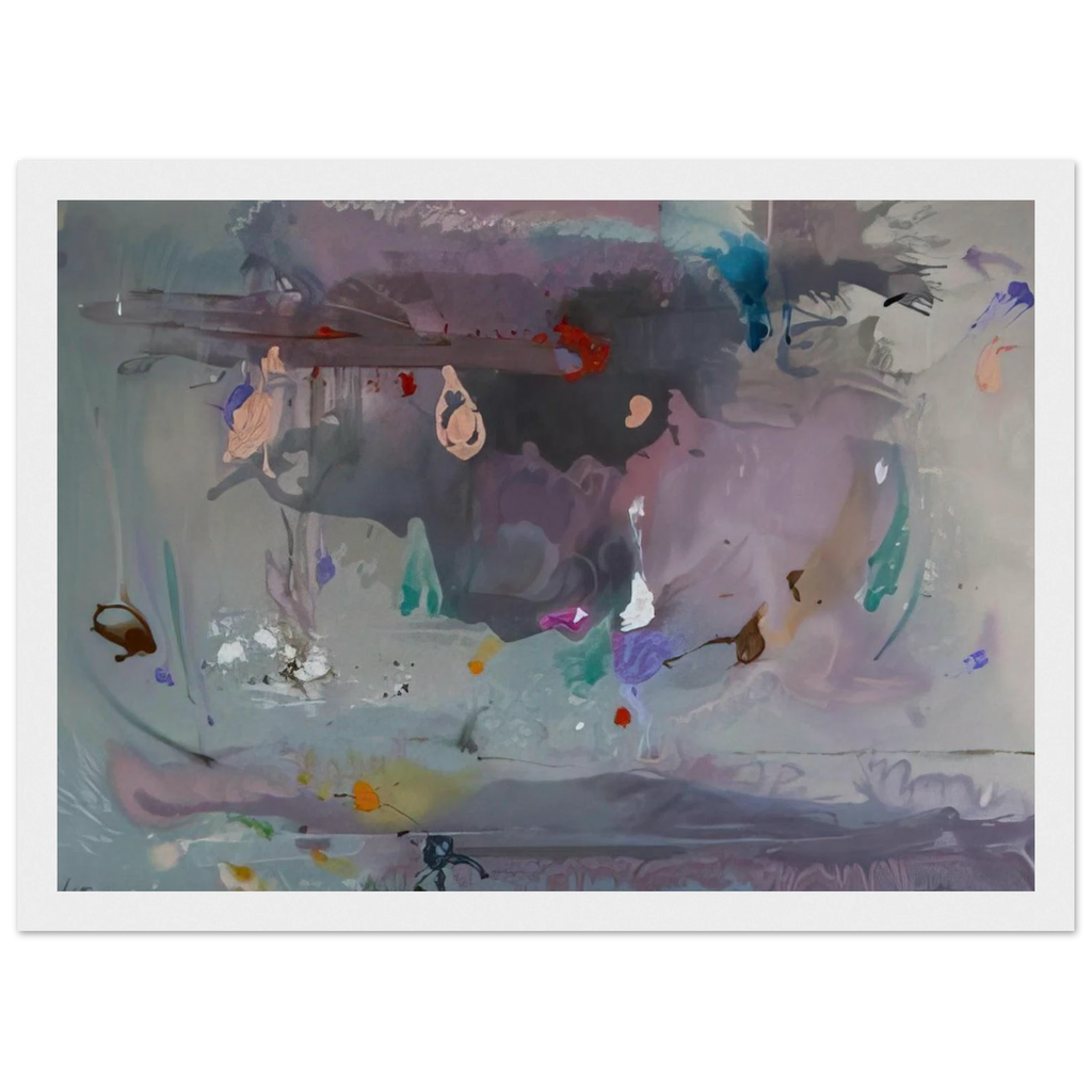 Grey Fireworks - 2000 Framed Poster | Helen Frankenthaler Framed Prints Wall Art | Frankenthaler Helen