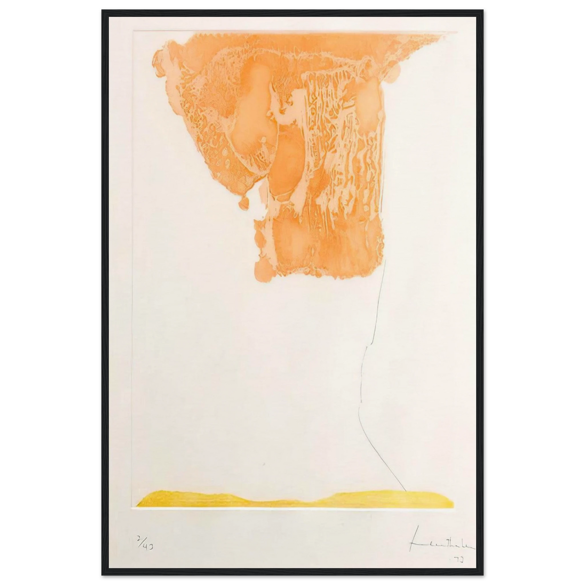 Pranzo Italiano - 1973 Framed Poster | Helen Frankenthaler Framed Prints Wall Art | Frankenthaler Helen