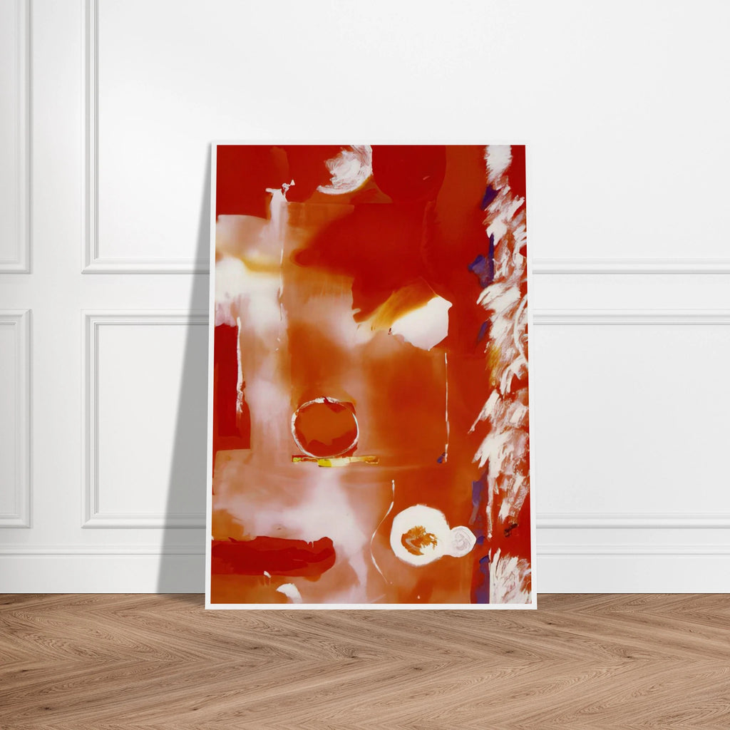 Seeing the Moon on a Hot Summer Day - 1987 Framed Poster | Helen Frankenthaler Framed Prints Wall Art | Frankenthaler Helen