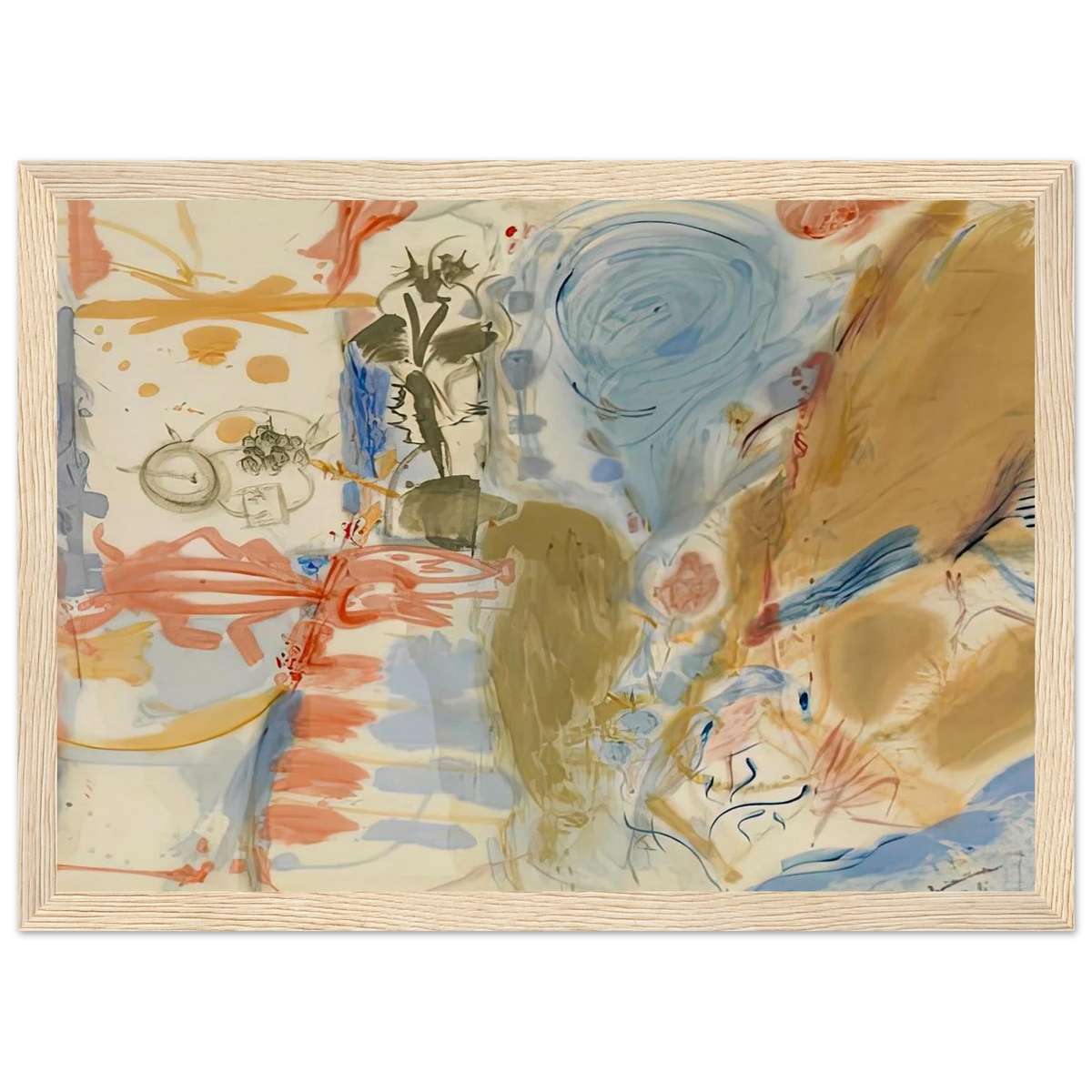 Western Dream, 1957- Framed Poster | Helen Frankenthaler Framed Prints Wall Art | Frankenthaler Helen