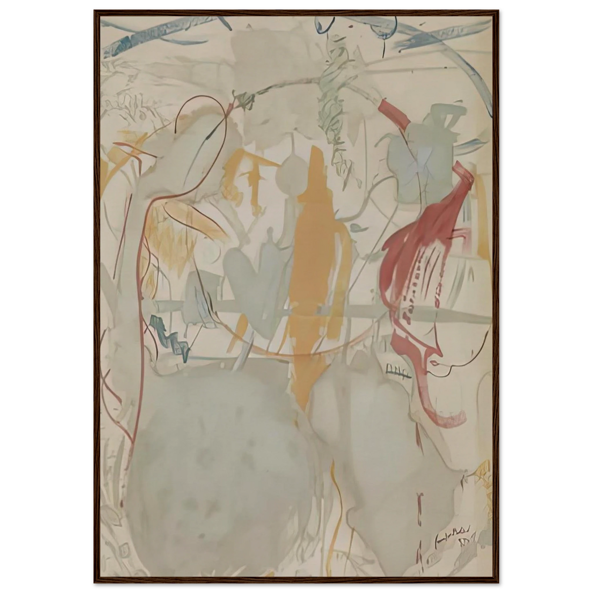 Seven Types of Ambiguity, 1957- Framed Poster | Helen Frankenthaler Framed Prints Wall Art | Frankenthaler Helen