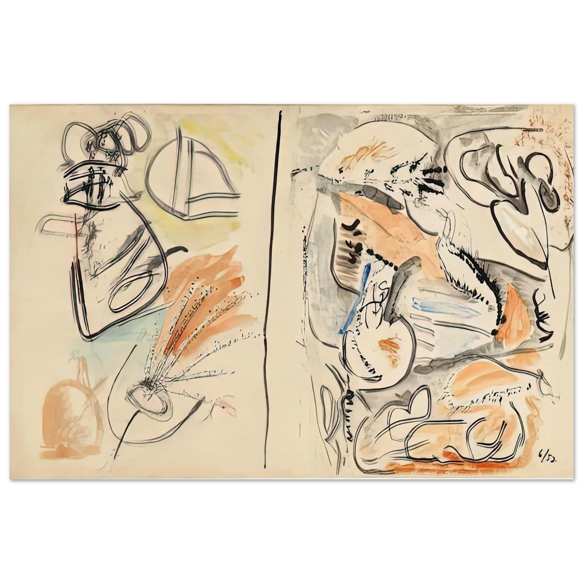 Window Shade No. 2, 1952- Poster | Helen Frankenthaler Poster | Frankenthaler Helen