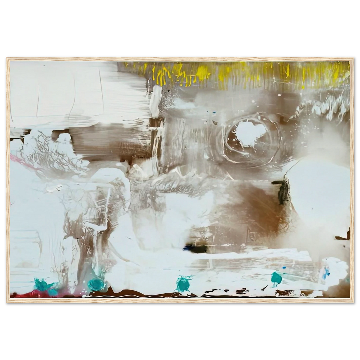 Arctic Thaw, 1990- Framed Poster | Helen Frankenthaler Framed Prints Wall Art | Frankenthaler Helen