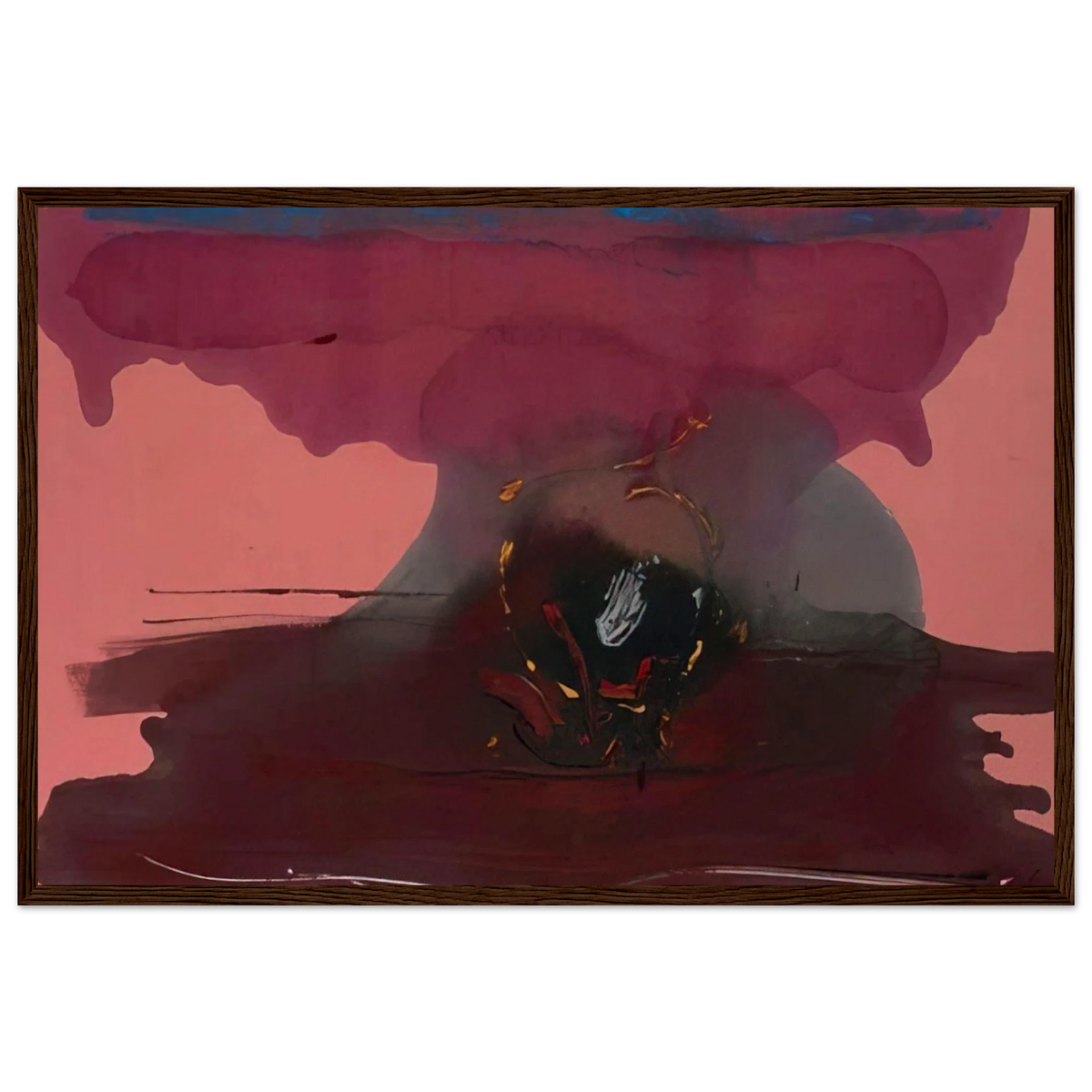 Harbinger - 1986 Framed Poster | Helen Frankenthaler Framed Prints Wall Art | Frankenthaler Helen