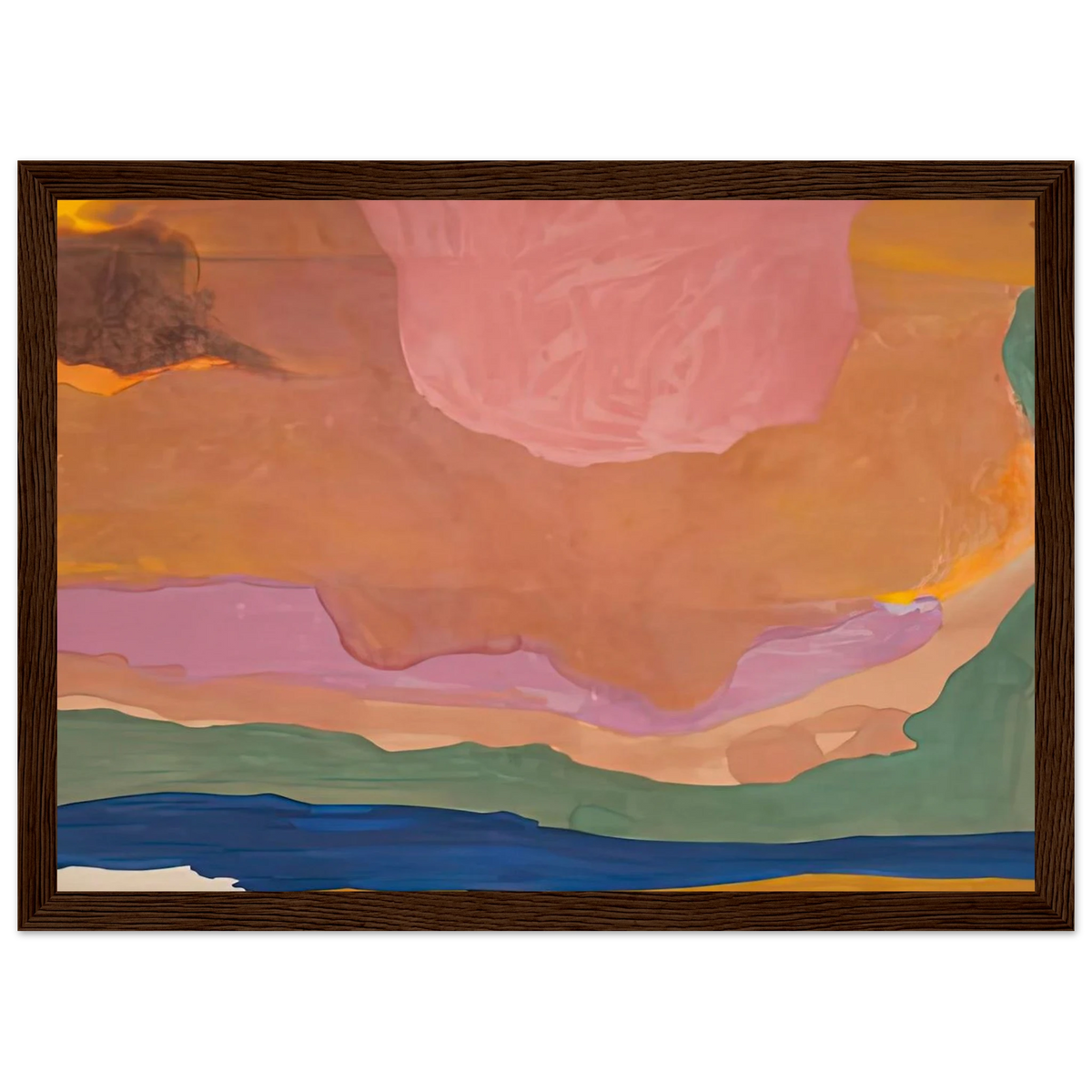 Flood, 1967- Framed Poster | Helen Frankenthaler Framed Prints Wall Art | Frankenthaler Helen