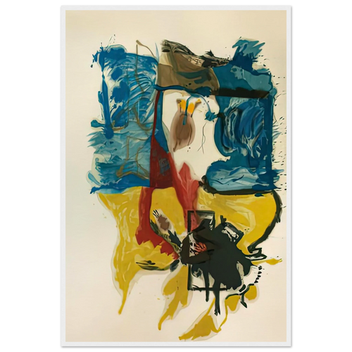 Beach Scene, 1961- Framed Poster | Helen Frankenthaler Framed Prints Wall Art | Frankenthaler Helen