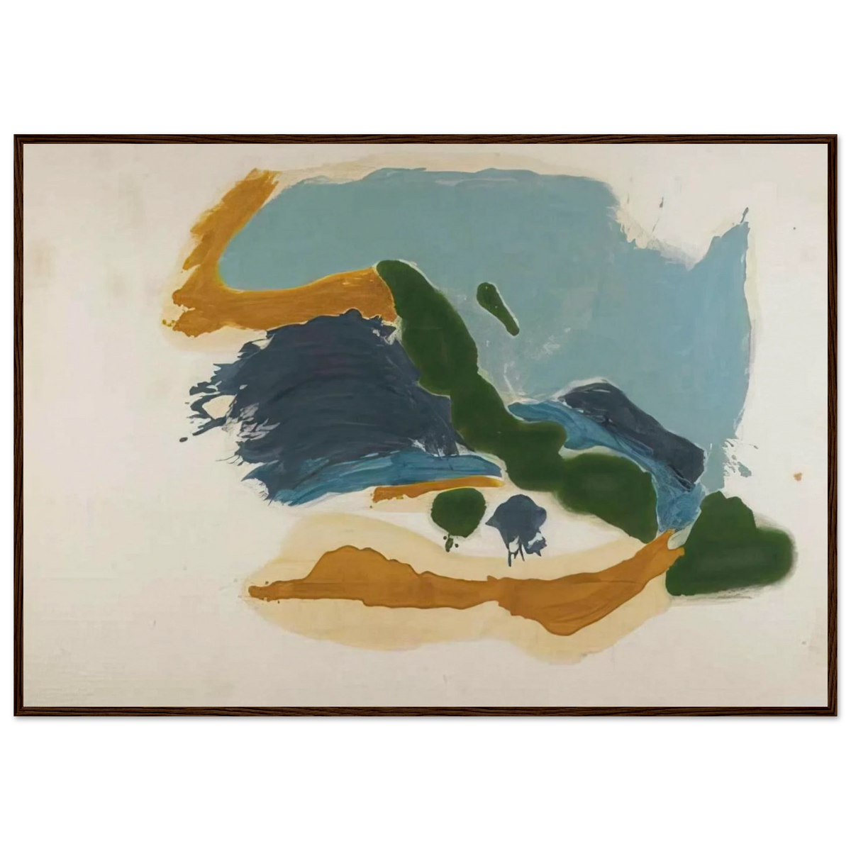 Tuscany - 1963 Framed Poster | Helen Frankenthaler Framed Prints Wall Art | Frankenthaler Helen