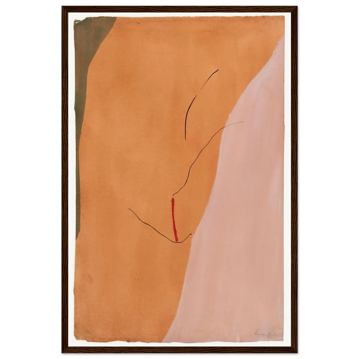 Sanguine Mood - 1971 Framed Poster | Helen Frankenthaler Framed Prints Wall Art | Frankenthaler Helen