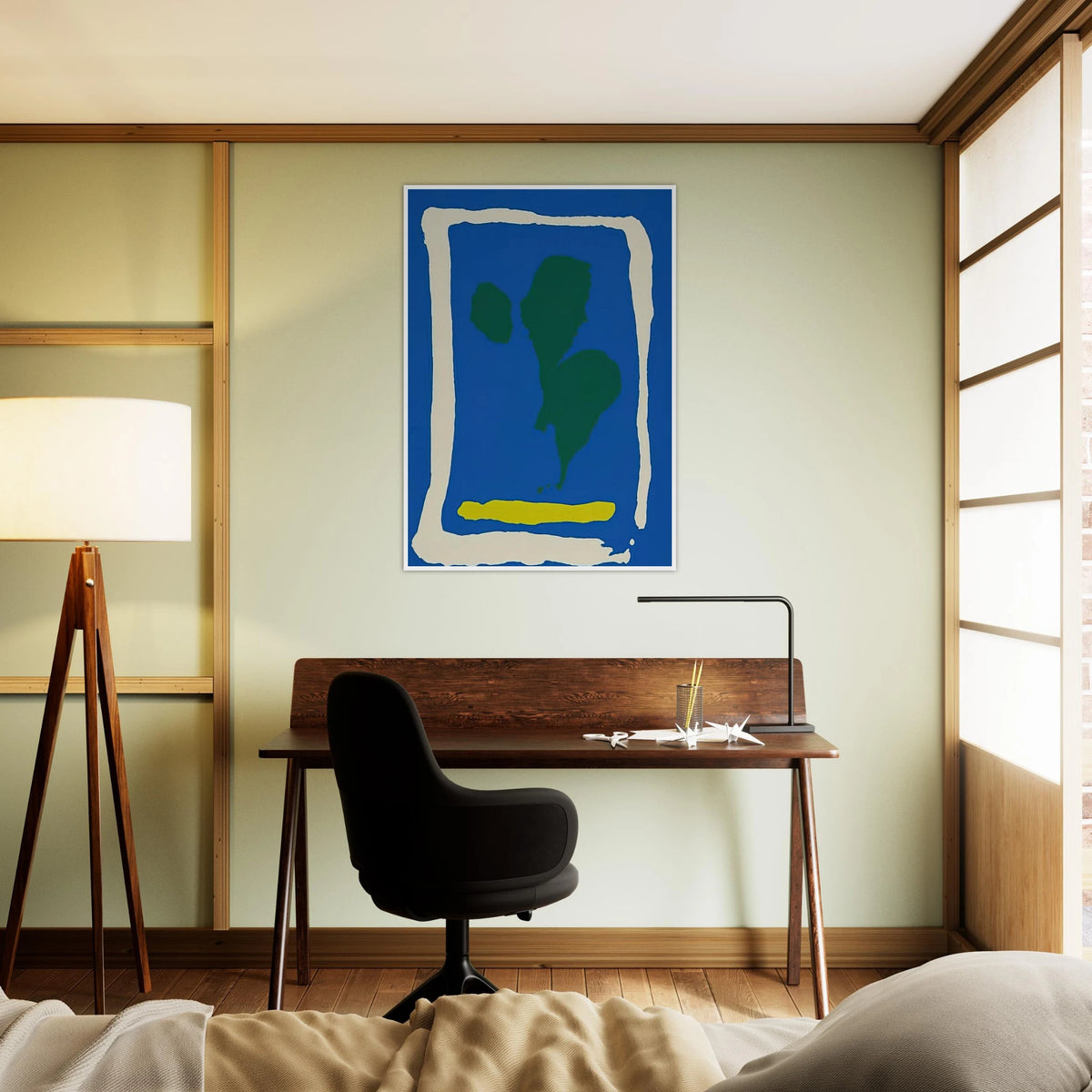 Air Frame - 1965 Framed Poster | Helen Frankenthaler Framed Prints Wall Art | Frankenthaler Helen
