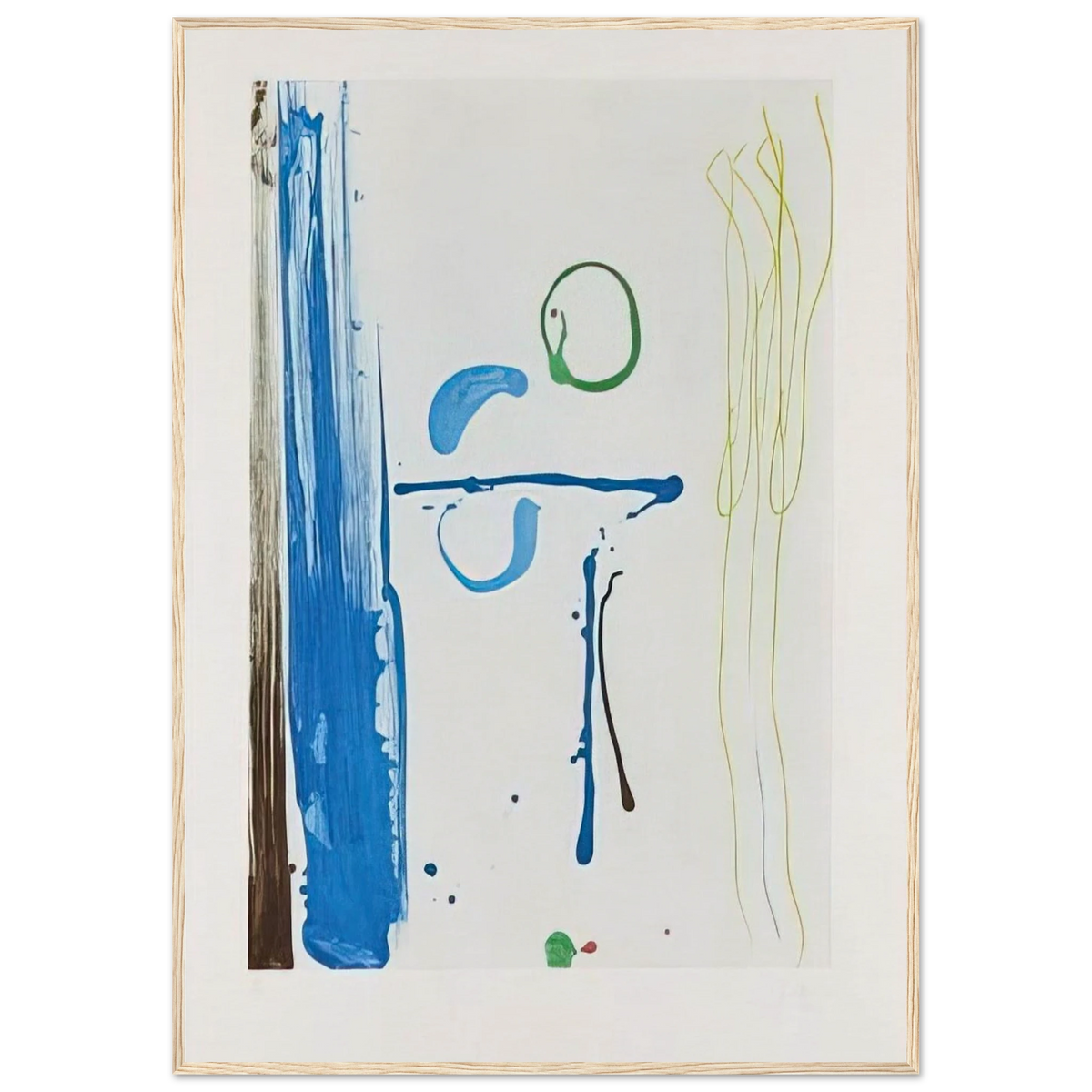 Sunshine After Rain - 1987 Framed Poster | Helen Frankenthaler Framed Prints Wall Art | Frankenthaler Helen