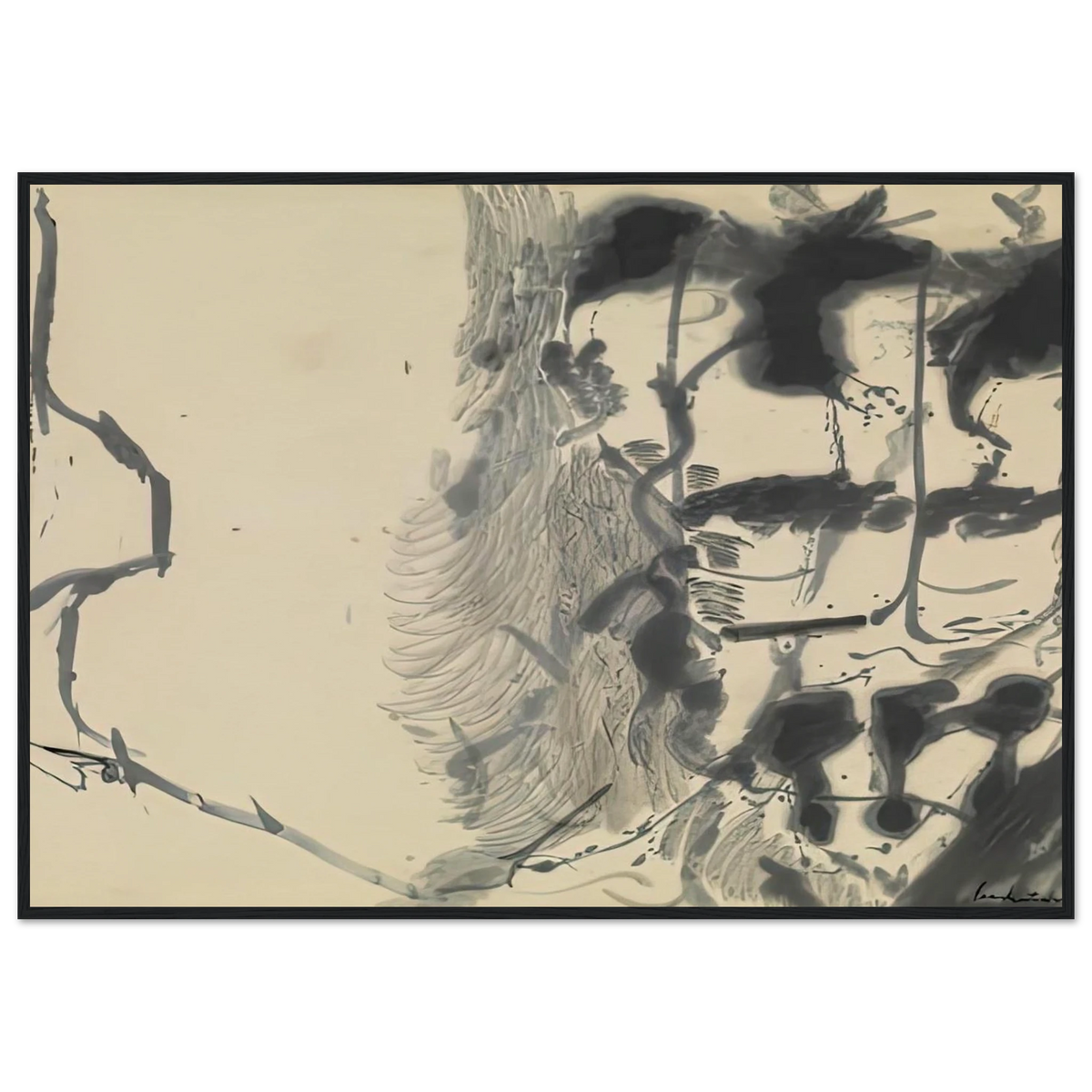 New York Bamboo, 1957- Framed Poster | Helen Frankenthaler Framed Prints Wall Art | Frankenthaler Helen