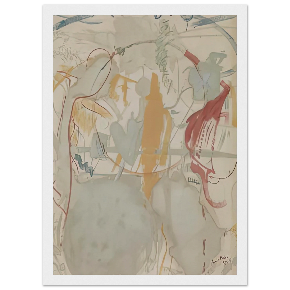 Seven Types of Ambiguity, 1957- Framed Poster | Helen Frankenthaler Framed Prints Wall Art | Frankenthaler Helen