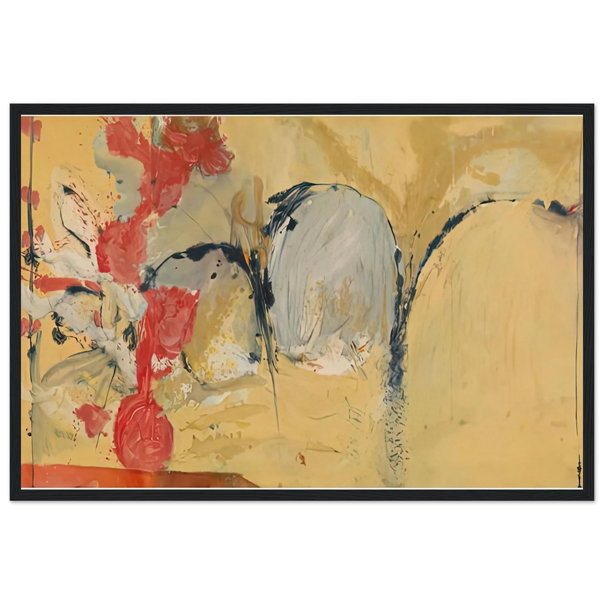 Large Abstract Still Life, 1951- Framed Poster | Helen Frankenthaler Framed Prints Wall Art | Frankenthaler Helen