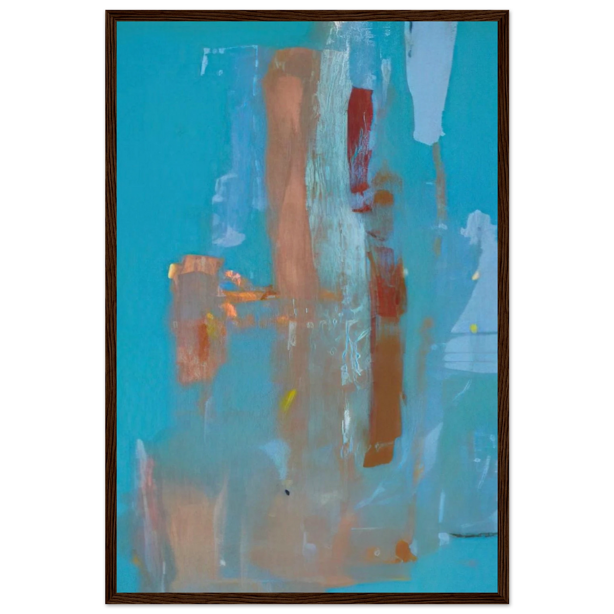In on Blue - 1976 Framed Poster | Helen Frankenthaler Framed Prints Wall Art | Frankenthaler Helen