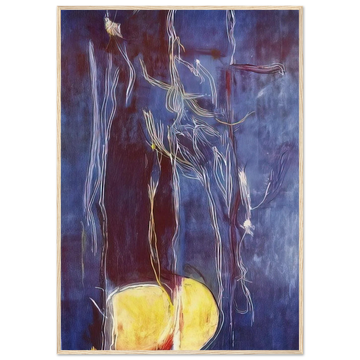 All About Blue - 1994 Framed Poster | Helen Frankenthaler Framed Prints Wall Art | Frankenthaler Helen