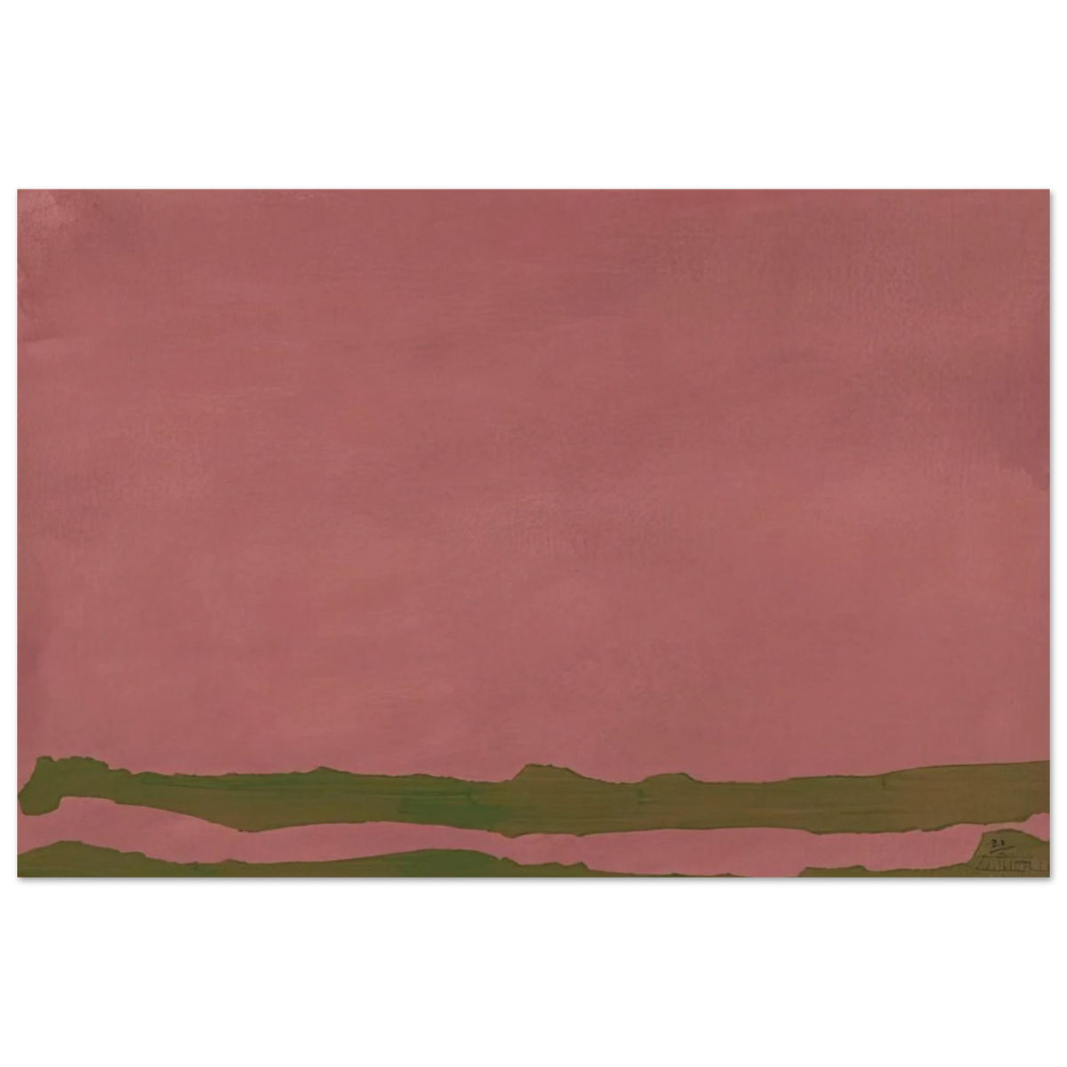 Green Likes Mauve - 1970 Poster | Helen Frankenthaler Poster | Frankenthaler Helen