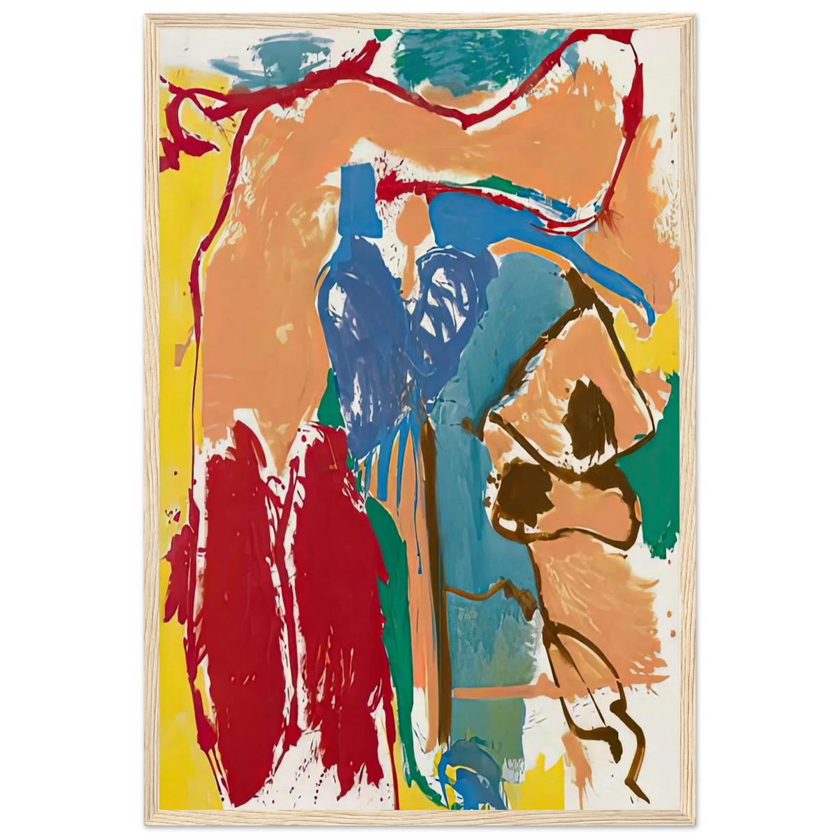 Mediterranean Thoughts, 1960- Framed Poster | Helen Frankenthaler Framed Prints Wall Art | Frankenthaler Helen
