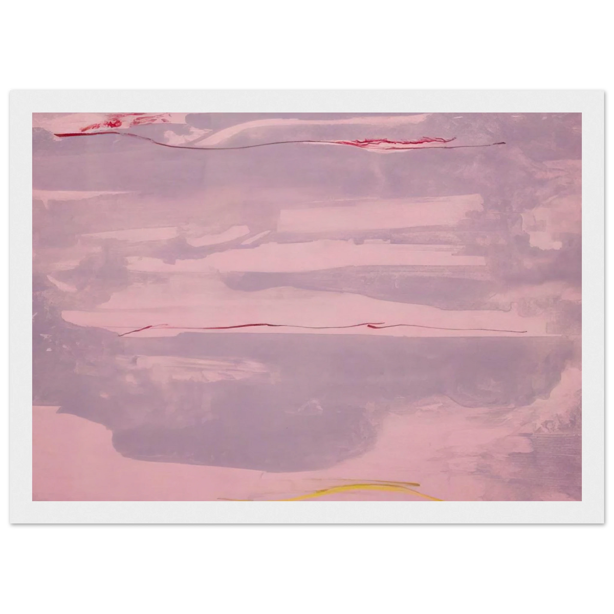 Dream Walk - 1977 Framed Poster | Helen Frankenthaler Framed Prints Wall Art | Frankenthaler Helen