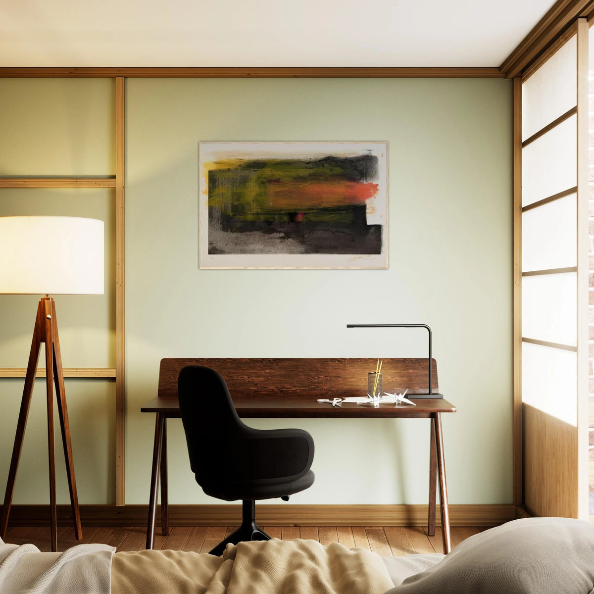 Deep Sun - 1983 Framed Poster | Helen Frankenthaler Framed Prints Wall Art | Frankenthaler Helen