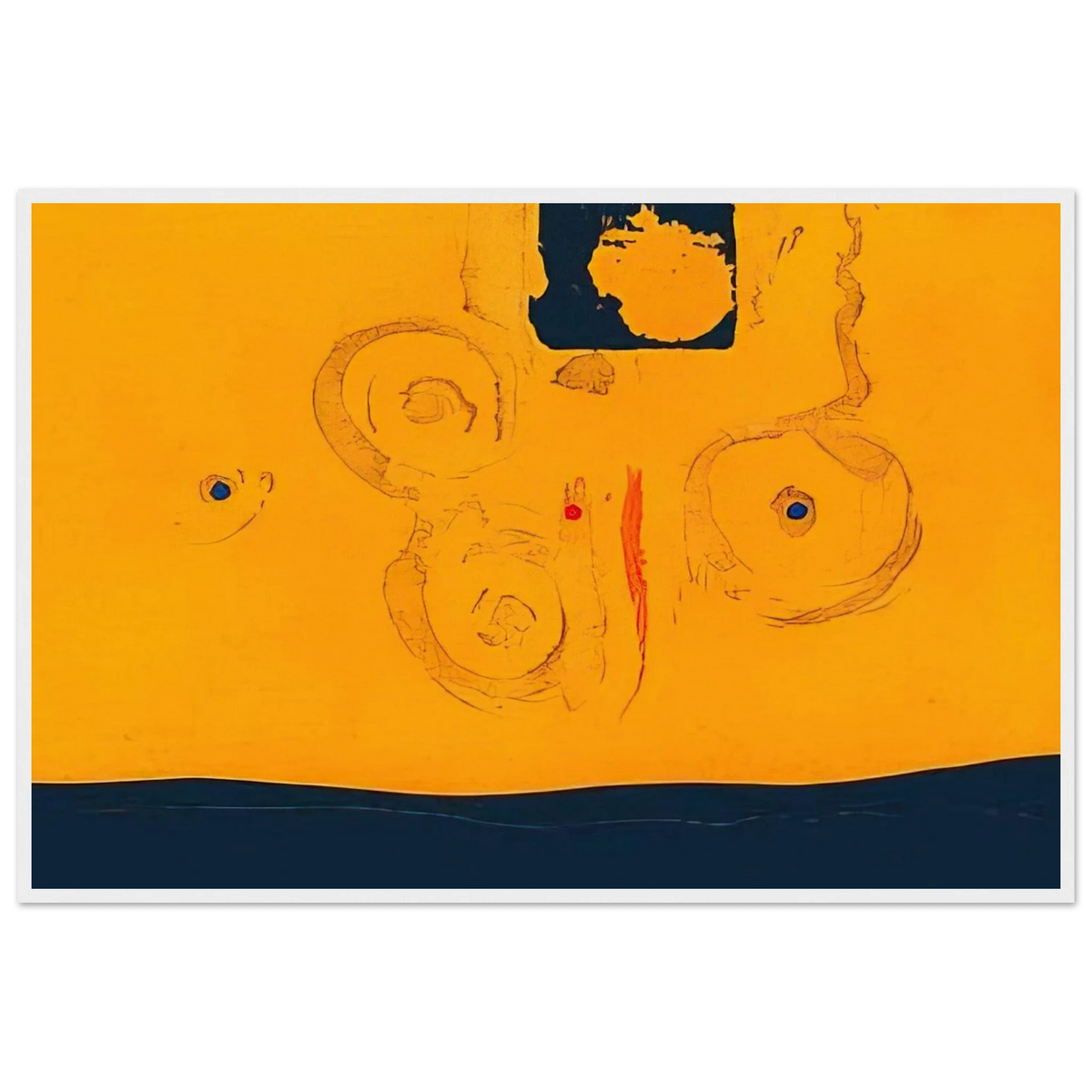Plaza Real - 1988 Framed Poster | Helen Frankenthaler Framed Prints Wall Art | Frankenthaler Helen