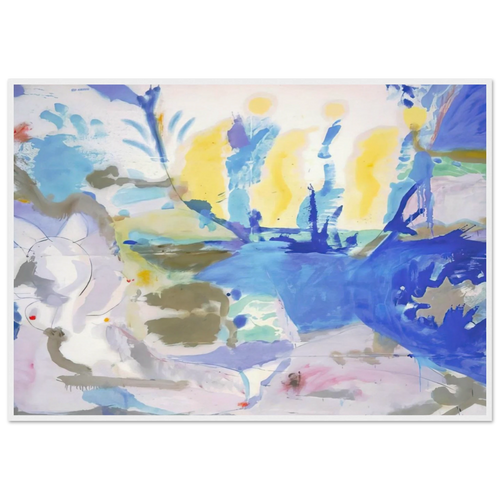 Basque Beach - 1958 Framed Poster | Helen Frankenthaler Framed Prints Wall Art | Frankenthaler Helen