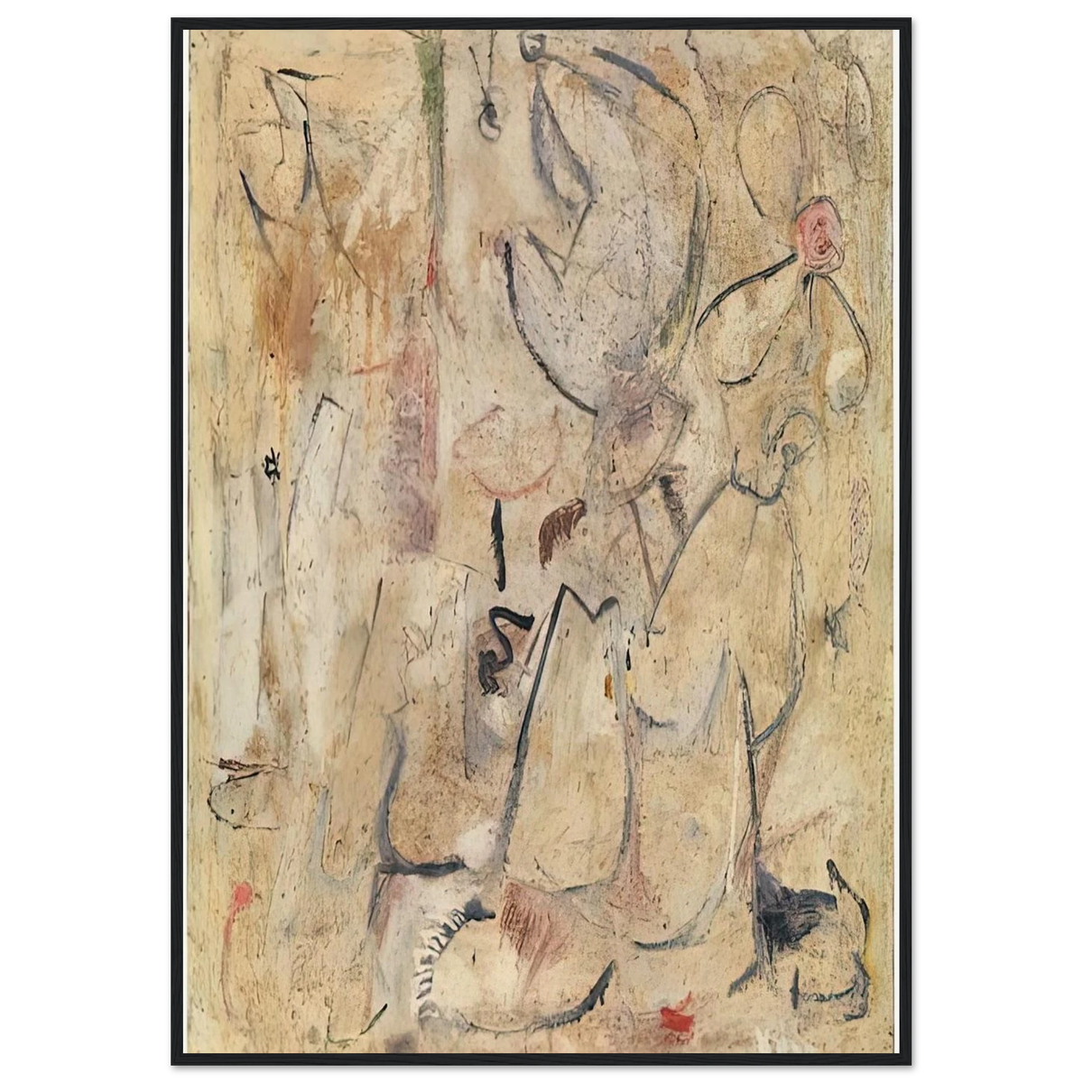 Beach, 1950- Framed Poster | Helen Frankenthaler Framed Prints Wall Art | Frankenthaler Helen