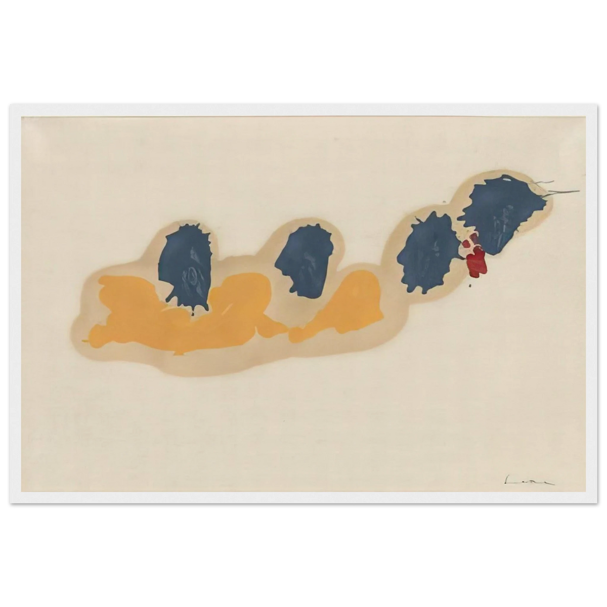 April IV - 1960 Framed Poster | Helen Frankenthaler Framed Prints Wall Art | Frankenthaler Helen