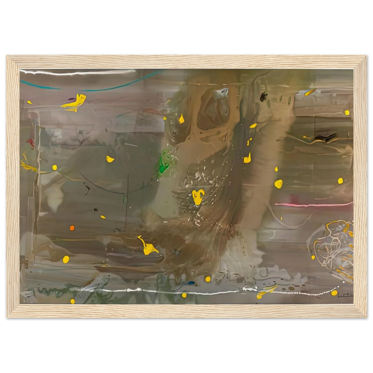 Halley’s Comet, 1985- Framed Poster | Helen Frankenthaler Framed Prints Wall Art | Frankenthaler Helen