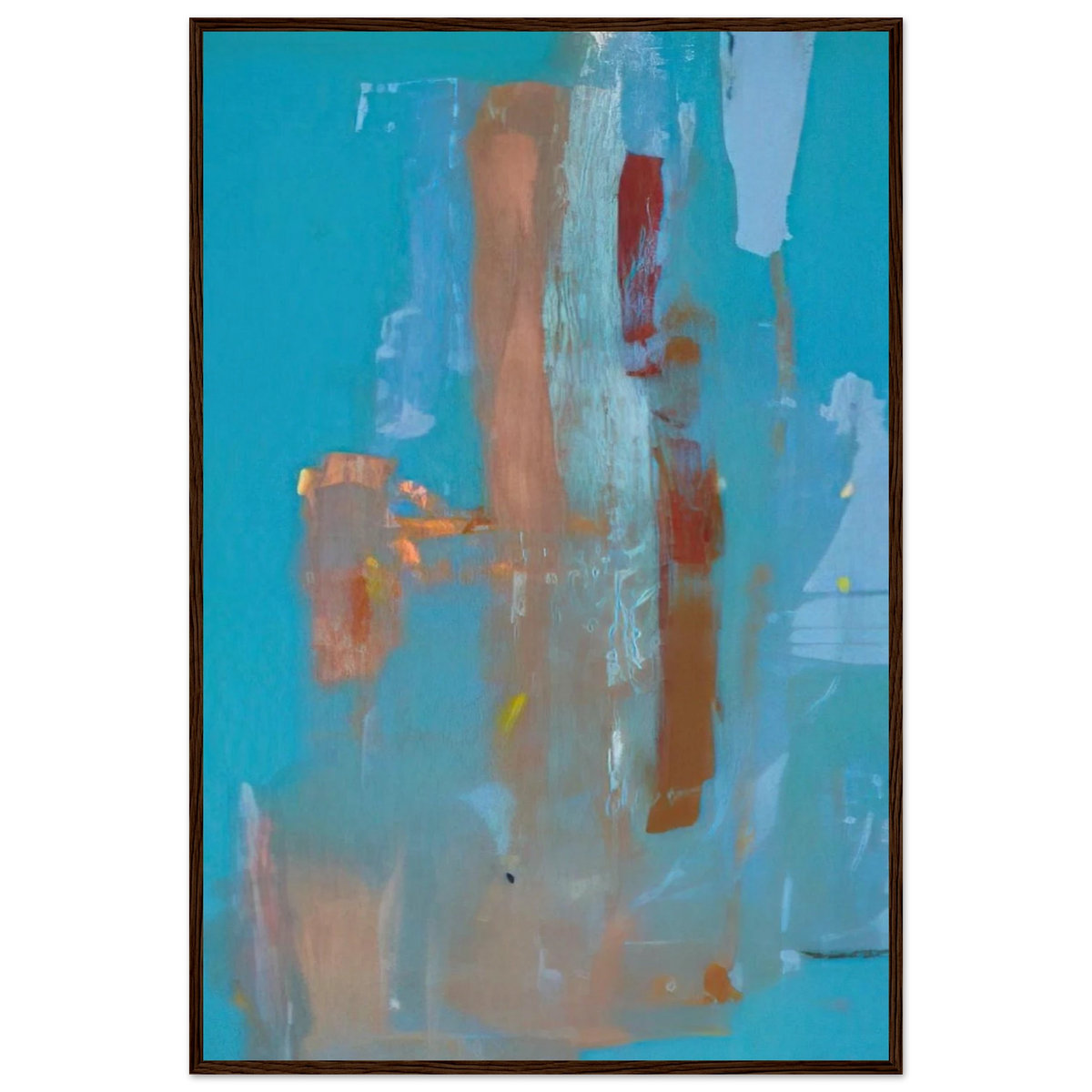 In on Blue - 1976 Framed Poster | Helen Frankenthaler Framed Prints Wall Art | Frankenthaler Helen