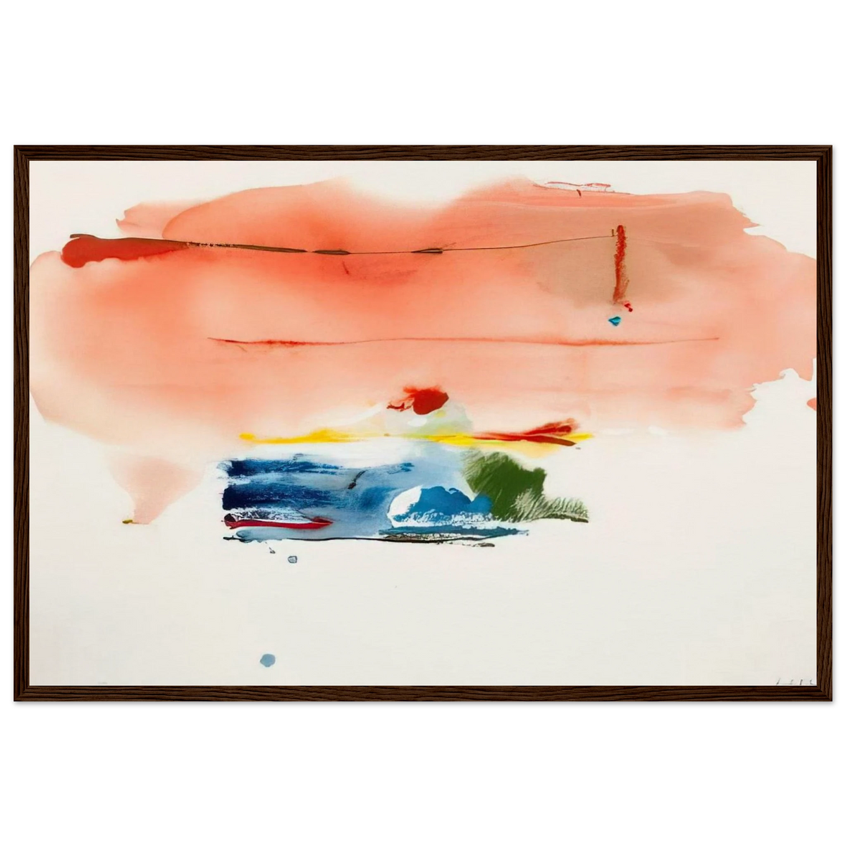 Santa Fe II - 1986 Framed Poster | Helen Frankenthaler Framed Prints Wall Art | Frankenthaler Helen