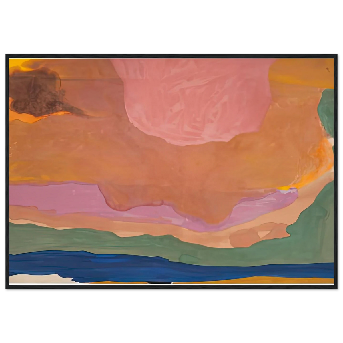 Flood, 1967- Framed Poster | Helen Frankenthaler Framed Prints Wall Art | Frankenthaler Helen
