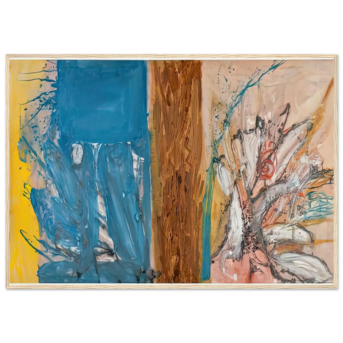 The Façade, 1954- Framed Poster | Helen Frankenthaler Framed Prints Wall Art | Frankenthaler Helen