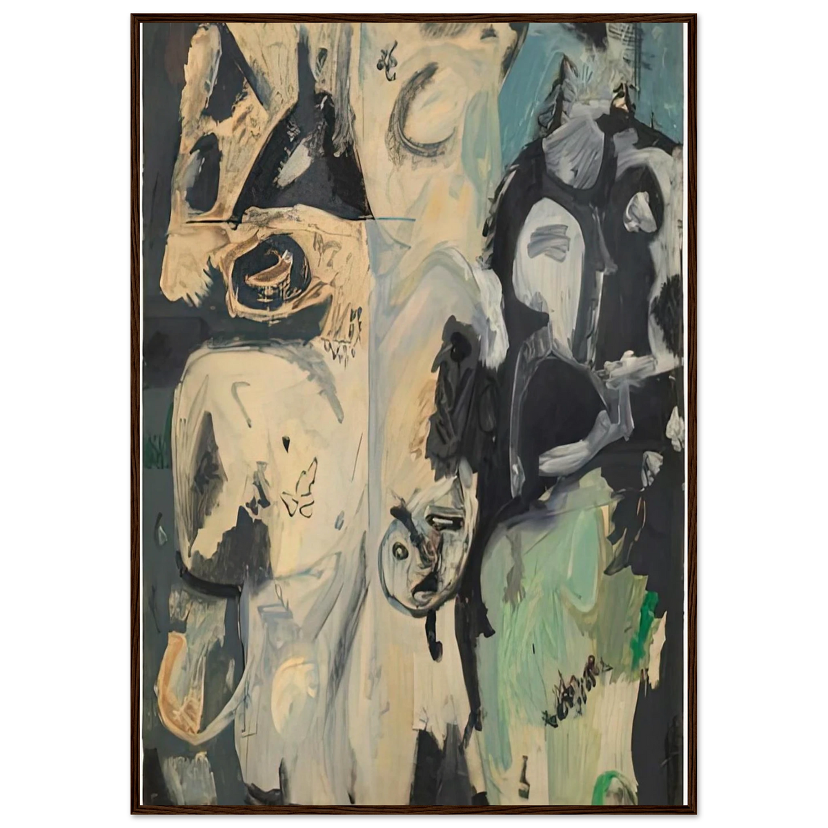 Untitled, 1950- Framed Poster | Helen Frankenthaler Framed Prints Wall Art | Frankenthaler Helen