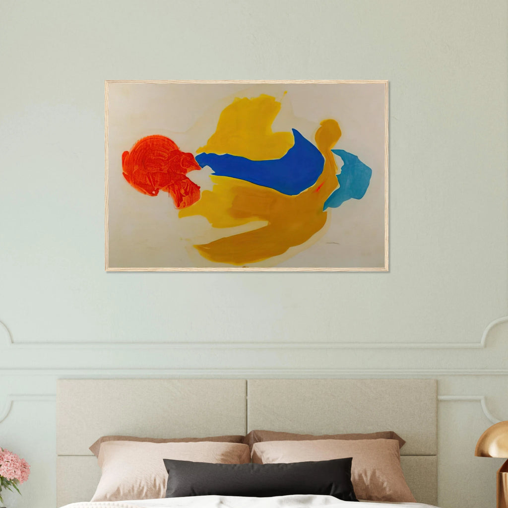 Blue Jay - 1963  United States Framed Poster | Helen Frankenthaler Framed Prints Wall Art | Frankenthaler Helen