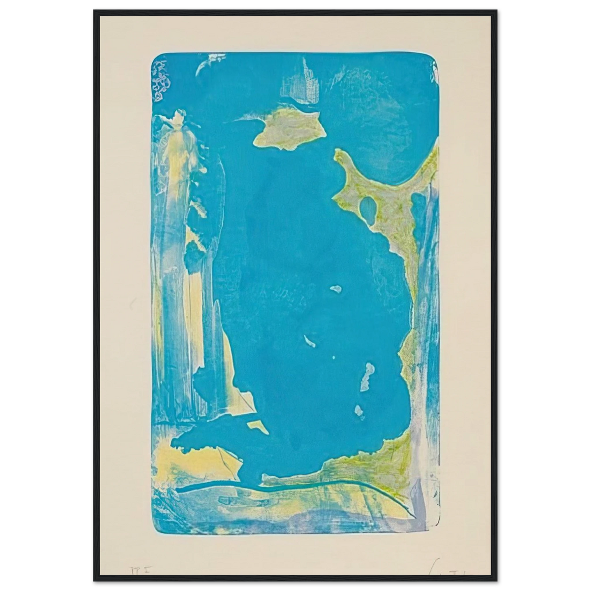 Reflections IV - 1995 Framed Poster | Helen Frankenthaler Framed Prints Wall Art | Frankenthaler Helen