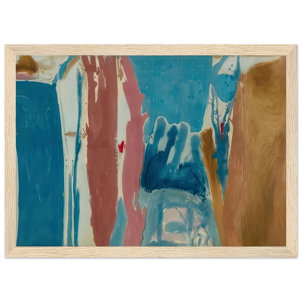Open Wall, 1953- Framed Poster | Helen Frankenthaler Framed Prints Wall Art | Frankenthaler Helen