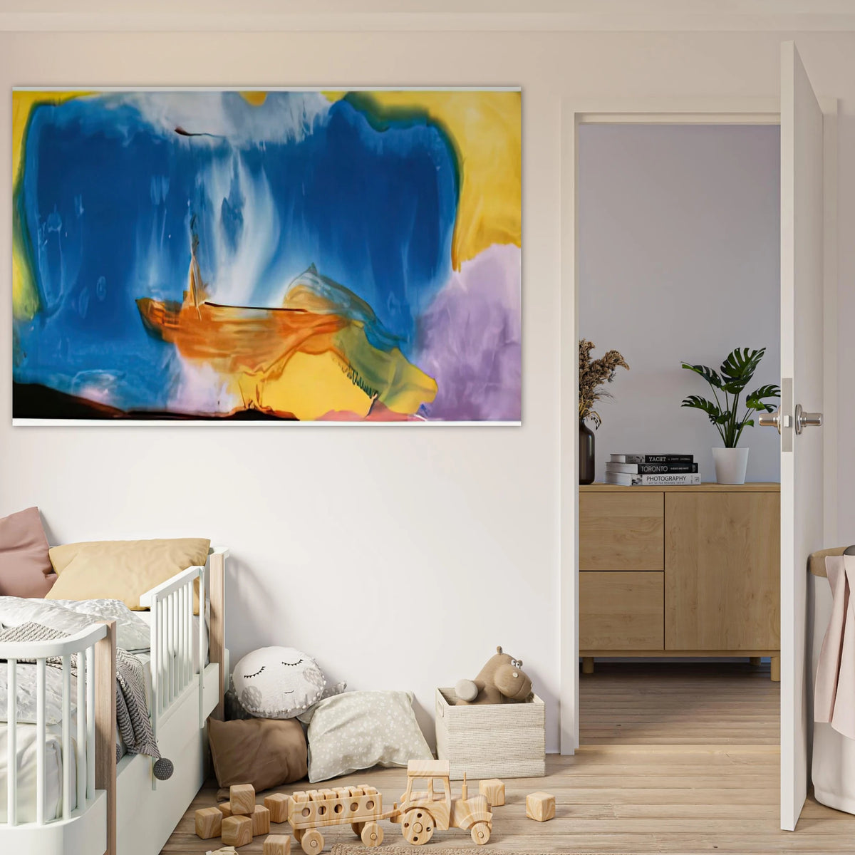 Moveable Blue, 1973- Poster | Helen Frankenthaler Poster | Frankenthaler Helen