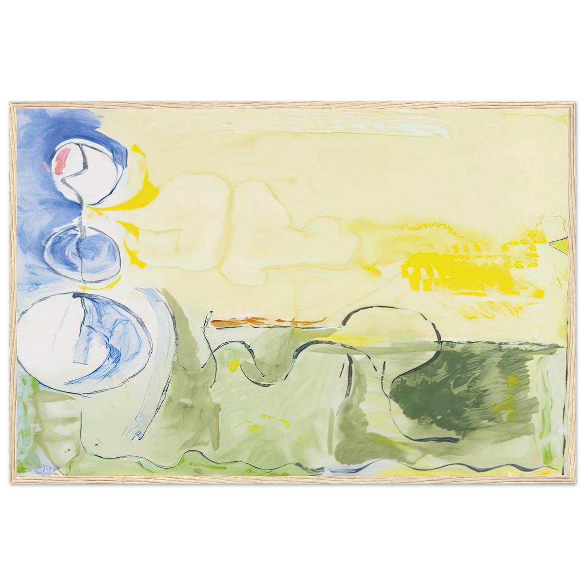 Flotilla - 2006 Framed Poster | Helen Frankenthaler Framed Prints Wall Art | Frankenthaler Helen