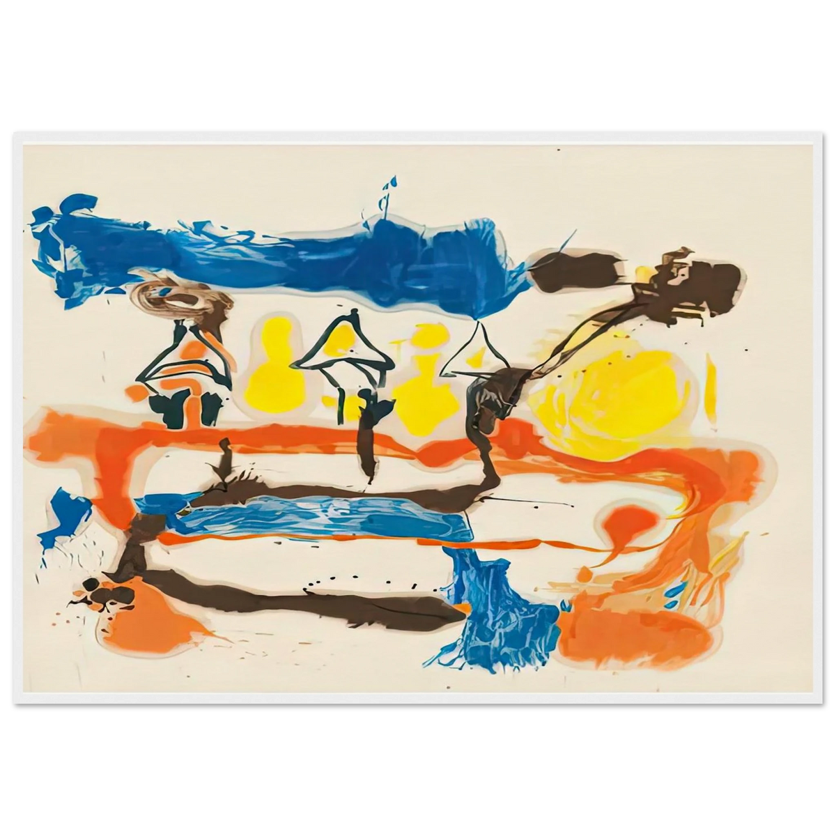 Fable, 1961- Framed Poster | Helen Frankenthaler Framed Prints Wall Art | Frankenthaler Helen