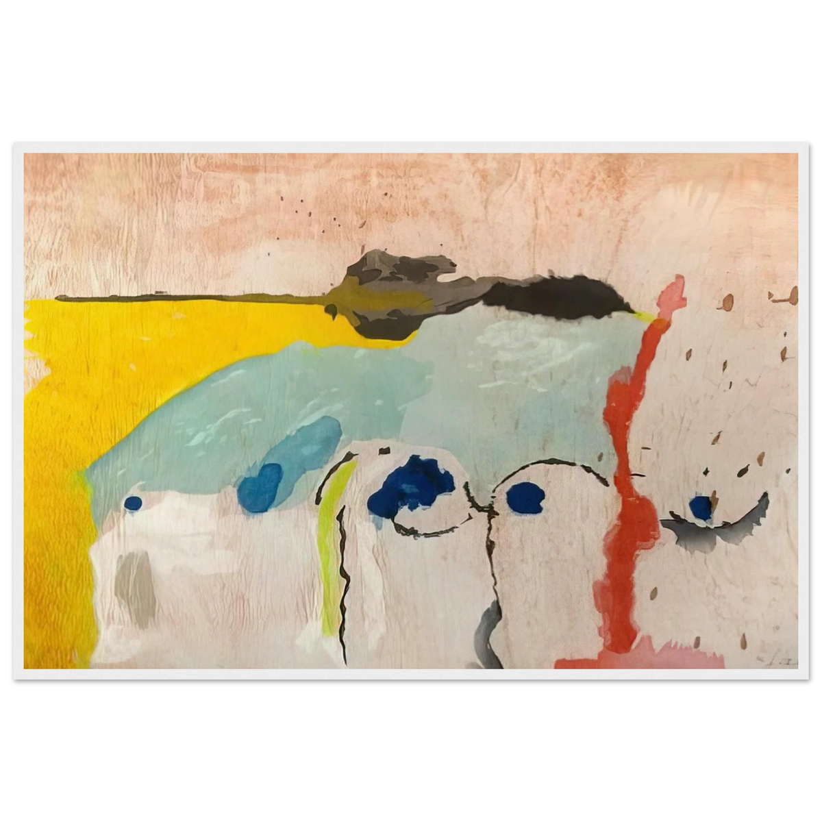 Tales of Genji I - 1998 Framed Poster | Helen Frankenthaler Framed Prints Wall Art | Frankenthaler Helen