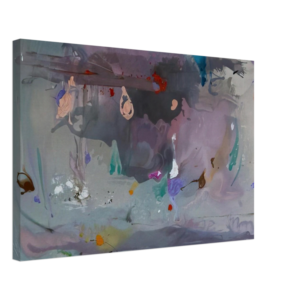 Grey Fireworks - 2000 Canvas | Helen Frankenthaler Canvas | Frankenthaler Helen