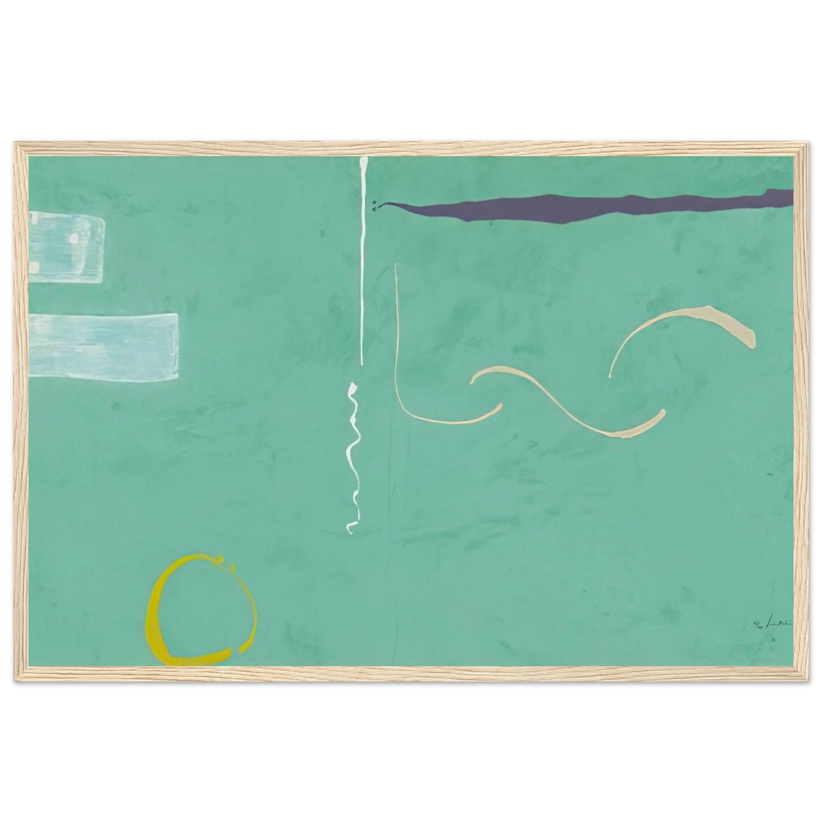 Tahiti - 1989 Framed Poster | Helen Frankenthaler Framed Prints Wall Art | Frankenthaler Helen
