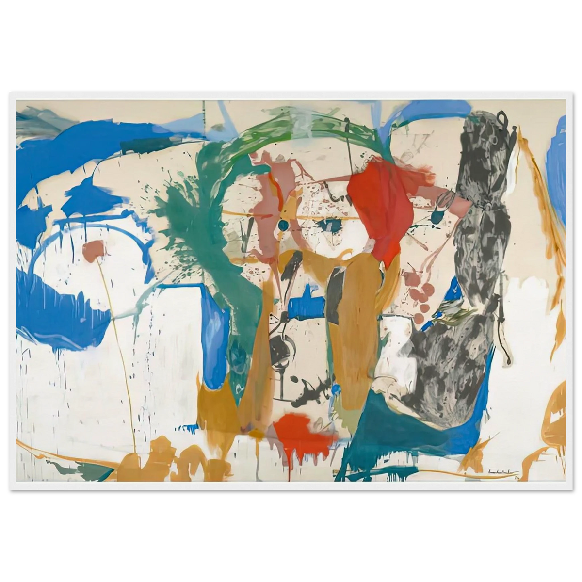 Madridscape, 1959- Framed Poster | Helen Frankenthaler Framed Prints Wall Art | Frankenthaler Helen