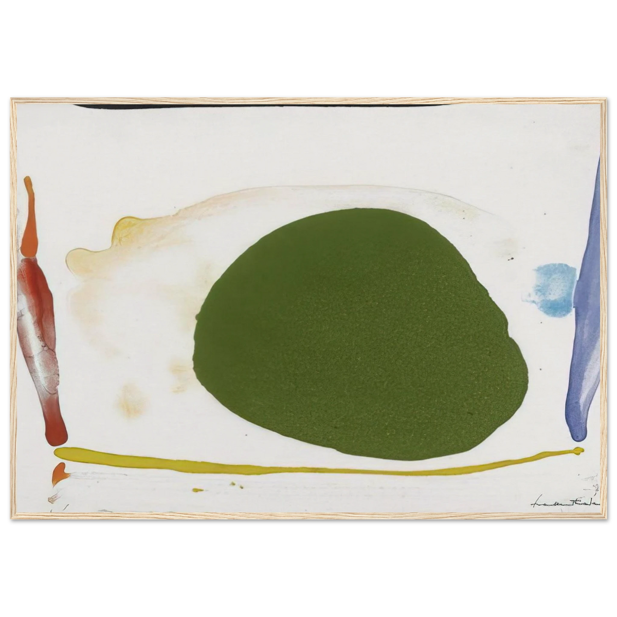 Thanksgiving Day - 1973 Framed Poster | Helen Frankenthaler Framed Prints Wall Art | Frankenthaler Helen