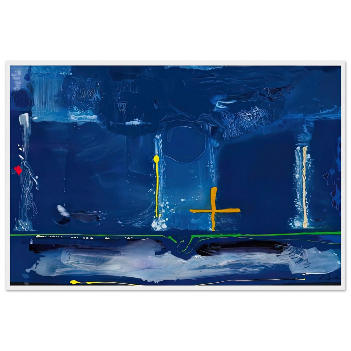 Sister Sky, 1991- Framed Poster | Helen Frankenthaler Framed Prints Wall Art | Frankenthaler Helen